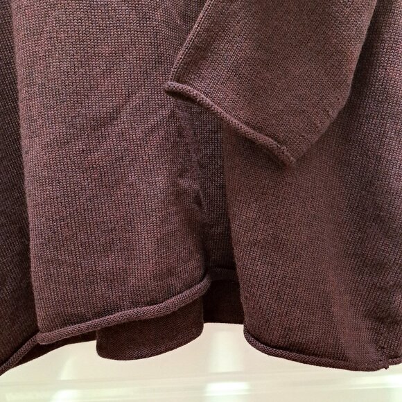 Eileen Fisher Crew Neck Boxy Merino Wool Tunic Cassis Size 2X - Picture 4 of 9